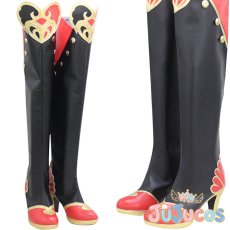 画像1: ハーツラビュル寮　リドル・ローズハート　Riddle Rosehearts　コスプレ靴　ツイステッドワンダーランド　コスプレブーツ　JUJUcosplay (1)