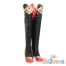 画像2: ハーツラビュル寮　リドル・ローズハート　Riddle Rosehearts　コスプレ靴　ツイステッドワンダーランド　コスプレブーツ　JUJUcosplay (2)