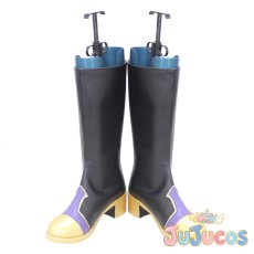 画像2: オクタヴィネル寮　フロイド・リーチ　Floyd Leech　式典服（SR）　コスプレ靴　ツイステッドワンダーランド　コスプレブーツ　JUJUcosplay (2)