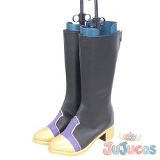 画像4: オクタヴィネル寮　フロイド・リーチ　Floyd Leech　式典服（SR）　コスプレ靴　ツイステッドワンダーランド　コスプレブーツ　JUJUcosplay (4)