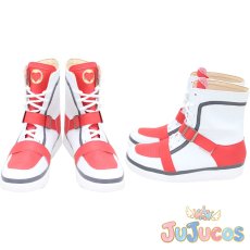 画像1: ハーツラビュル寮　エース・トラッポラ　Ace Trappola　寮服　コスプレ靴　ツイステッドワンダーランド　コスプレブーツ　JUJUcosplay (1)