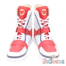 画像2: ハーツラビュル寮　エース・トラッポラ　Ace Trappola　寮服　コスプレ靴　ツイステッドワンダーランド　コスプレブーツ　JUJUcosplay (2)