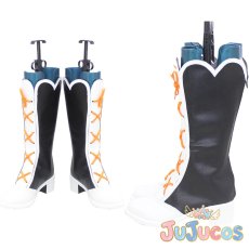 画像1: Aqours　未体験HORIZON　国木田花丸　コスプレ靴　ラブライブ！サンシャイン!!　コスプレブーツ　JUJUcosplay (1)