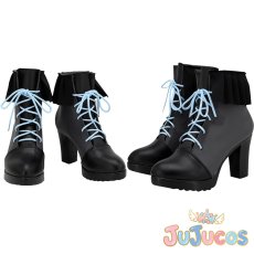 画像1: VTuber　潤羽るしあ　コスプレ靴　バーチャルYouTuber　コスプレブーツ　JUJUcosplay (1)