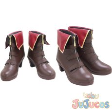 画像1: VTuber　宝鐘マリン　コスプレ靴　バーチャルYouTuber　コスプレブーツ　JUJUcosplay (1)