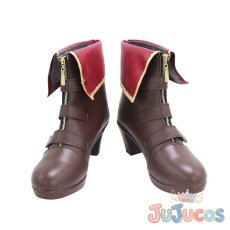 画像2: VTuber　宝鐘マリン　コスプレ靴　バーチャルYouTuber　コスプレブーツ　JUJUcosplay (2)