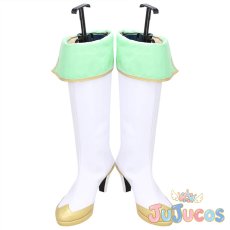 画像2: 渋谷凛　レインボー・カラーズ　コスプレ靴　アイドルマスター シンデレラガールズ　コスプレブーツ　JUJUcosplay (2)