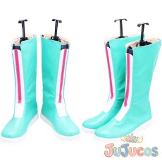 画像1: 速杉ハヤト　パイロットスーツ　コスプレ靴　新幹線変形ロボ シンカリオン　コスプレブーツ　JUJUcosplay (1)