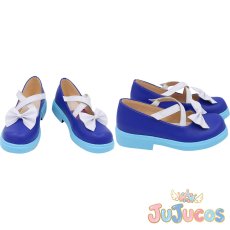 画像1: VTuber　湊あくあ　コスプレ靴　バーチャルYouTuber　コスプレブーツ　JUJUcosplay (1)