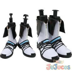 画像1: VTuber　白上フブキ　新衣装　コスプレ靴　バーチャルYouTuber　コスプレブーツ　JUJUcosplay (1)