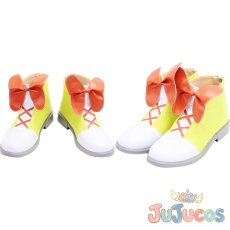 画像1: Aqours 4th Single　未体験HORIZON　津島善子　コスプレ靴　ラブライブ！サンシャイン!!　コスプレブーツ　JUJUcosplay (1)