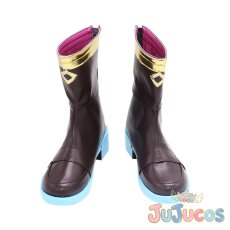 画像2: プリコネ　プリコネR　Princess Connect!　聖テレサ女学院　なかよし部　ユニ　コスプレ靴　プリンセスコネクト!Re:Dive　コスプレブーツ　JUJUcosplay (2)