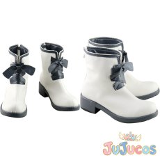 画像1: まおがく　ミーシャ・ネクロン　コスプレ靴　魔王学院の不適合者 ?史上最強の魔王の始祖、転生して子孫たちの学校へ通う?　コスプレブーツ　JUJUcosplay (1)