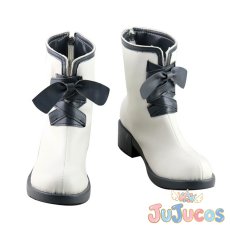 画像2: まおがく　ミーシャ・ネクロン　コスプレ靴　魔王学院の不適合者 ?史上最強の魔王の始祖、転生して子孫たちの学校へ通う?　コスプレブーツ　JUJUcosplay (2)