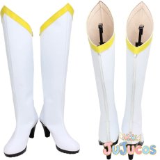 画像1: 如月ハニー　キューティーハニー　コスプレ靴　キューティーハニー　コスプレブーツ　JUJUcosplay (1)