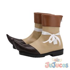 画像3: 夢野秘密子　コスプレ靴　ニューダンガンロンパV3 みんなのコロシアイ新学期　コスプレブーツ　JUJUcosplay (3)