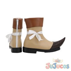 画像4: 夢野秘密子　コスプレ靴　ニューダンガンロンパV3 みんなのコロシアイ新学期　コスプレブーツ　JUJUcosplay (4)