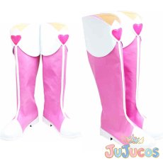画像1: 相田マナ(キュアハート)　戦闘服　コスプレ靴　ドキドキ!プリキュア　コスプレブーツ　JUJUcosplay (1)
