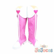 画像2: 相田マナ(キュアハート)　戦闘服　コスプレ靴　ドキドキ!プリキュア　コスプレブーツ　JUJUcosplay (2)