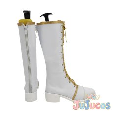 画像4: Pastel*Palettes　コラボレーション　白鷺千聖　コスプレ靴　BanG Dream!（バンドリ！）　コスプレブーツ　JUJUcosplay (4)