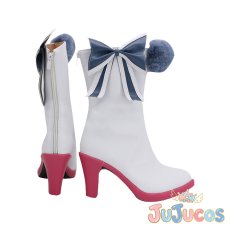 画像4: キャットツインテール　園田海未　コスプレ靴　ラブライブ！スクフェスAC　コスプレブーツ　JUJUcosplay (4)