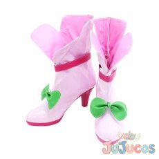 画像4: 花寺のどか　コスプレ靴　ヒーリングっど??プリキュア　コスプレブーツ　JUJUcosplay (4)
