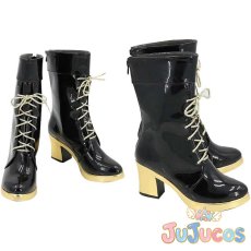 画像1: VTuber　花咲みやび　初期　コスプレ靴　バーチャルYouTuber　コスプレブーツ　JUJUcosplay (1)