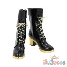 画像2: VTuber　花咲みやび　初期　コスプレ靴　バーチャルYouTuber　コスプレブーツ　JUJUcosplay (2)