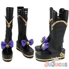 画像1: Vtuber　竜胆尊　コスプレ靴　バーチャルYouTuber　コスプレブーツ　JUJUcosplay (1)