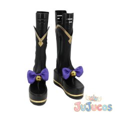画像2: Vtuber　竜胆尊　コスプレ靴　バーチャルYouTuber　コスプレブーツ　JUJUcosplay (2)