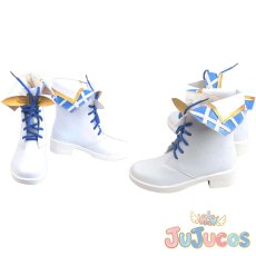 画像1: ミリシタ　3周年記念衣装　インフィニット・スカイ　コスプレ靴　アイドルマスター ミリオンライブ！ シアターデイズ　コスプレブーツ　JUJUcosplay (1)