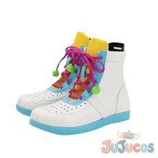 画像3: ハロー、ハッピーワールド！ にこにこプラネット/3周年　ライブ衣装　弦巻こころ　北沢はぐみ　瀬田薫　松原花音　コスプレ靴　BanG Dream!（バンドリ！）　コスプレブーツ　JUJUcosplay (3)