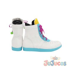 画像4: ハロー、ハッピーワールド！ にこにこプラネット/3周年　ライブ衣装　弦巻こころ　北沢はぐみ　瀬田薫　松原花音　コスプレ靴　BanG Dream!（バンドリ！）　コスプレブーツ　JUJUcosplay (4)