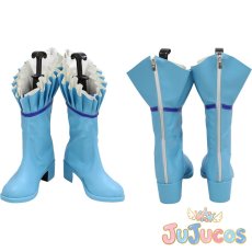 画像1: 宝生波音　コスプレ靴　マーメイドメロディー ぴちぴちピッチ　コスプレブーツ　JUJUcosplay (1)