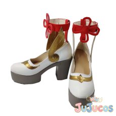 画像2: げんしん　甘雨　カンウ　コスプレ靴　原神　コスプレブーツ　JUJUcosplay (2)