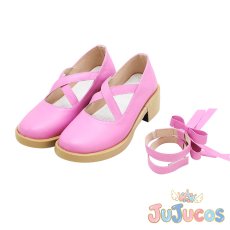 画像3: スクールアイドルフェスティバル　虹ヶ咲学園スクールアイドル同好会　上原 歩夢　コスプレ靴　ラブライブ!　コスプレブーツ　JUJUcosplay (3)