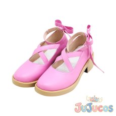 画像4: スクールアイドルフェスティバル　虹ヶ咲学園スクールアイドル同好会　上原 歩夢　コスプレ靴　ラブライブ!　コスプレブーツ　JUJUcosplay (4)