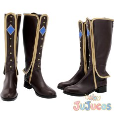 画像1: A・ZU・NA　優木せつ菜　コスプレ靴　ラブライブ!虹ヶ咲学園スクールアイドル同好会　コスプレブーツ　JUJUcosplay (1)