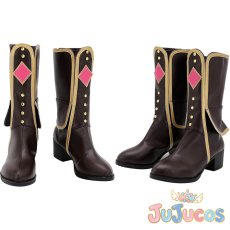 画像1: A・ZU・NA　上原歩夢　コスプレ靴　ラブライブ!虹ヶ咲学園スクールアイドル同好会　コスプレブーツ　JUJUcosplay (1)