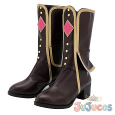 画像3: A・ZU・NA　上原歩夢　コスプレ靴　ラブライブ!虹ヶ咲学園スクールアイドル同好会　コスプレブーツ　JUJUcosplay (3)