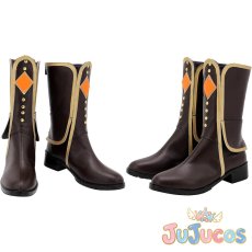 画像1: A・ZU・NA　桜坂しずく　コスプレ靴　ラブライブ!虹ヶ咲学園スクールアイドル同好会　コスプレブーツ　JUJUcosplay (1)