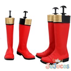 画像1: 騎士竜戦隊リュウソウジャー　コウ　リュウソウレッド　コスプレ靴　スーパー戦隊　コスプレブーツ　JUJUcosplay (1)