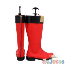 画像4: 騎士竜戦隊リュウソウジャー　コウ　リュウソウレッド　コスプレ靴　スーパー戦隊　コスプレブーツ　JUJUcosplay (4)