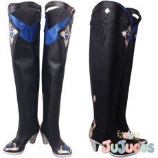 画像1: げんしん　Eula(ユーラ/エウルア)　コスプレ靴　原神　コスプレブーツ　JUJUcosplay (1)