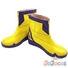 画像4: VTuber　花譜　青雀　コスプレ靴　バーチャルYouTuber　コスプレブーツ　JUJUcosplay (4)