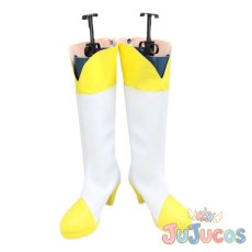 画像2: 黄瀬やよい(キュアピース)　コスプレ靴　スマイルプリキュア!　コスプレブーツ　JUJUcosplay (2)