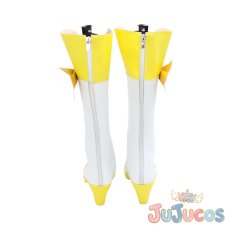 画像5: 黄瀬やよい(キュアピース)　コスプレ靴　スマイルプリキュア!　コスプレブーツ　JUJUcosplay (5)