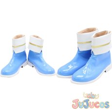 画像1: 虹色Passions!　優木せつ菜　コスプレ靴　ラブライブ！虹ヶ咲学園スクールアイドル同好会　コスプレブーツ　JUJUcosplay (1)