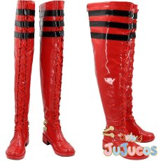 画像1: FGO　カルナ〔サンタ〕　コスプレ靴　Fate/Grand Order　コスプレブーツ　JUJUcosplay (1)