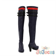 画像4: まおがく　サーシャ・ネクロン　コスプレ靴　魔王学院の不適合者 ?史上最強の魔王の始祖、転生して子孫たちの学校へ通う?　コスプレブーツ　JUJUcosplay (4)